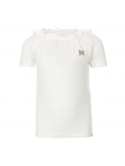 T-shirt blanc - Col bateau
