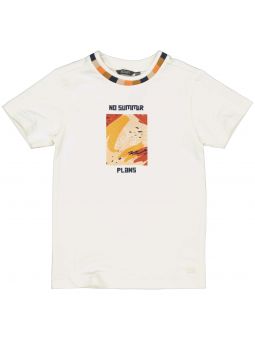 T-shirt Quapi - Blanc/orange