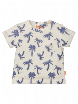 T-shirt palmier BESS* - Blanc